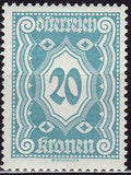 Austria 1922 Postage Due Numerals-Stamps-Austria-Mint-StampPhenom