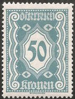 Austria 1922 Postage Due Numerals-Stamps-Austria-Mint-StampPhenom