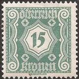 Austria 1922 Postage Due Numerals Issue II-Stamps-Austria-Mint-StampPhenom