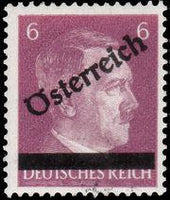 Austria 1945 Adolf Hitler Overprinted (type 1)-Stamps-Austria-Mint-StampPhenom