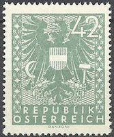 Austria 1945 Definitives - Coat of Arms-Stamps-Austria-Mint-StampPhenom