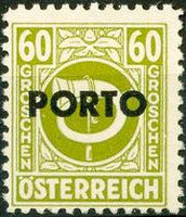 Austria 1946 Postage Due - Definitives of 1945 overprinted PORTO-Stamps-Austria-Mint-StampPhenom