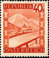 Austria 1947 Definitives - Views, New Currency-Stamps-Austria-Mint-StampPhenom