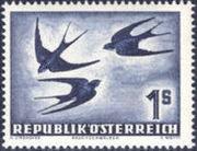 Austria 1950 Birds - Air-Stamps-Austria-Mint-StampPhenom