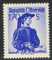 Austria 1950 Definitives - Costumes-Stamps-Austria-Mint-StampPhenom