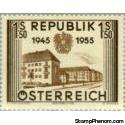 Austria 1955 Parliament Building-Stamps-Austria-Mint-StampPhenom