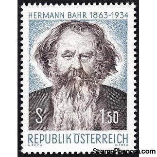 Austria 1963 The 100th Birth Anniversary of Hermann Bahr-Stamps-Austria-Mint-StampPhenom