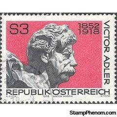 Austria 1978 Victor Adler, 60th Death Anniversary-Stamps-Austria-Mint-StampPhenom