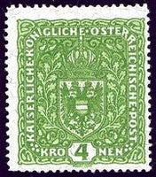 Austria-Empire 1918 Coat of Arms-Stamps-Austria-Mint-StampPhenom