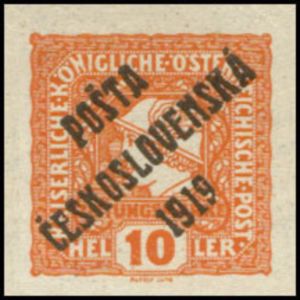 Czechoslovakia 1919 Austrian Newspaper Stamps 1916 overprinted-Czechoslovakia-StampPhenom