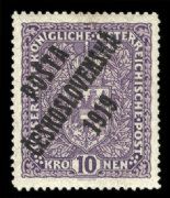 Czechoslovakia 1919 Austrian Stamps of 1916-18 overprinted, broad format-Czechoslovakia-StampPhenom