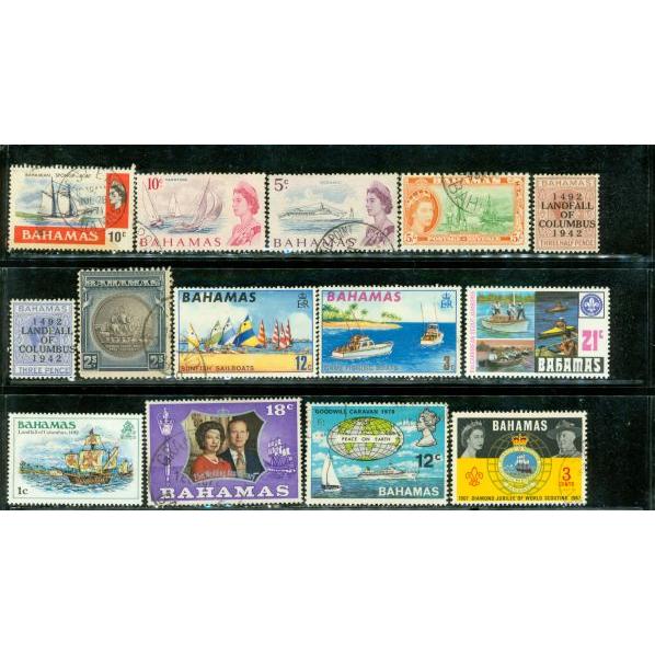 Bahamas Lot , 14 stamps - Bahamas Lot , 14 stamps
