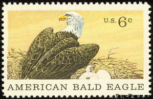 United States of America 1970 Bald Eagle (Haliaeetus leucocephalus)