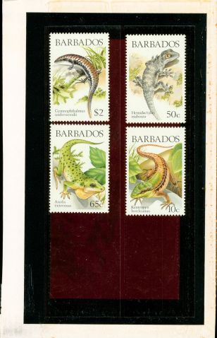 Barbados Reptiles , 4 stamps