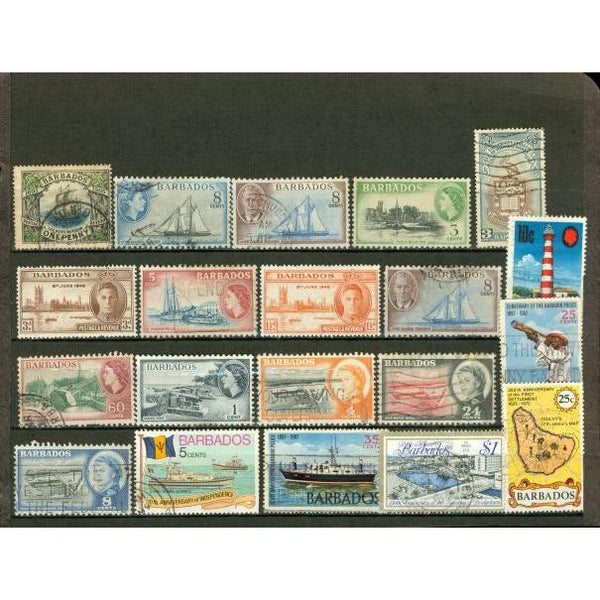 Barbados Lot , 20 stamps - Barbados Lot , 20 stamps