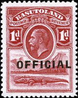 Basutoland 1934 Official Stamps-Stamps-Basutoland-StampPhenom