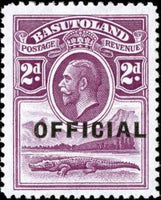 Basutoland 1934 Official Stamps-Stamps-Basutoland-StampPhenom