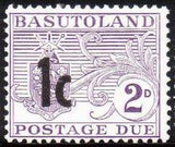 Basutoland 1961 Postage Due - Surcharged-Stamps-Basutoland-StampPhenom