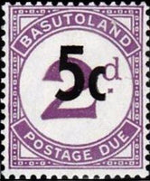 Basutoland 1961 Postage Due - Surcharged-Stamps-Basutoland-StampPhenom