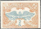 Belgium 1902-1914 State Arms in Oval Two Colors and Winged Wheel - Railway Stamps-Stamps-Belgium-StampPhenom