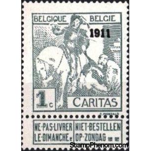 Belgium 1911 World Exhibition, Brussels - Type Caritas-Stamps-Belgium-StampPhenom