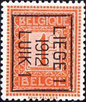 Belgium 1912 Definitives - State Arms and Albert I type Pellens-Stamps-Belgium-StampPhenom