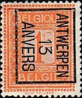 Belgium 1912 Definitives - State Arms and Albert I type Pellens-Stamps-Belgium-StampPhenom