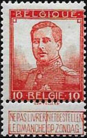 Belgium 1912 Definitives - State Arms and Albert I type Pellens-Stamps-Belgium-StampPhenom