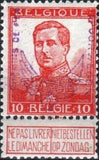 Belgium 1915 Albert I Overprint - Railway Stamps-Stamps-Belgium-StampPhenom