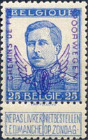 Belgium 1915 Albert I Overprint - Railway Stamps-Stamps-Belgium-StampPhenom