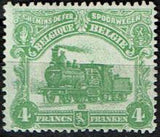 Belgium 1915 Winged Wheel and Locomotives - Railway Stamps-Stamps-Belgium-StampPhenom