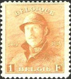 Belgium 1919-1920 King Albert I with Helmet-Stamps-Belgium-StampPhenom