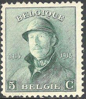 Belgium 1919-1920 King Albert I with Helmet-Stamps-Belgium-StampPhenom