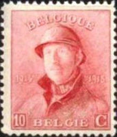 Belgium 1919-1920 King Albert I with Helmet-Stamps-Belgium-StampPhenom