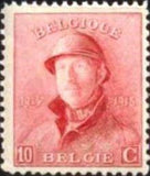 Belgium 1919-1920 King Albert I with Helmet-Stamps-Belgium-StampPhenom