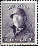 Belgium 1919-1920 King Albert I with Helmet-Stamps-Belgium-StampPhenom