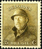 Belgium 1919-1920 King Albert I with Helmet-Stamps-Belgium-StampPhenom