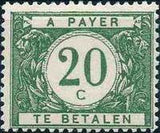 Belgium 1919 Digit in White Circle - Postage Due Stamps-Stamps-Belgium-StampPhenom