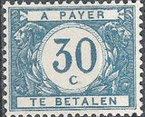 Belgium 1919 Digit in White Circle - Postage Due Stamps-Stamps-Belgium-StampPhenom