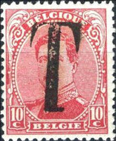 Belgium 1919 King Albert I and Various Vues with Postage Due "T" Overprint-Stamps-Belgium-StampPhenom