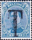 Belgium 1919 King Albert I and Various Vues with Postage Due "T" Overprint-Stamps-Belgium-StampPhenom