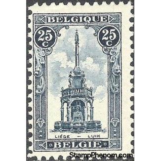 Belgium 1919 Quay of Liège Railway Station-Stamps-Belgium-StampPhenom