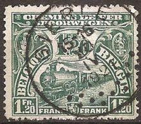 Belgium 1920-1921 Winged Wheel and Locomotives - Railway Stamps-Stamps-Belgium-StampPhenom