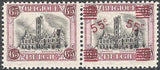 Belgium 1921 City Hall Termonde - Surcharge-Stamps-Belgium-StampPhenom