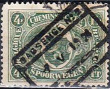 Belgium 1921 State Arms in Oval - Railway Stamps-Stamps-Belgium-StampPhenom