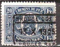 Belgium 1921 State Arms in Oval - Railway Stamps-Stamps-Belgium-StampPhenom