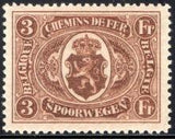 Belgium 1921 State Arms in Oval - Railway Stamps-Stamps-Belgium-StampPhenom