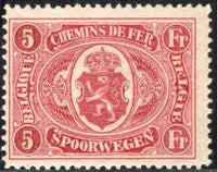 Belgium 1921 State Arms in Oval - Railway Stamps-Stamps-Belgium-StampPhenom