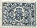 Belgium 1921 State Arms in Oval - Railway Stamps-Stamps-Belgium-StampPhenom