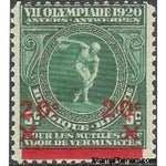 Belgium 1921 XIIth Olympic Games with Surcharge-Stamps-Belgium-StampPhenom